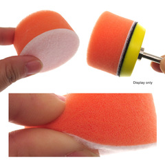 Automotive polishing sponge for sourcing foreign trade, 2 inches 50mm orange flat car polishing sponge for car beauty, polishing and waxing car washing sponge