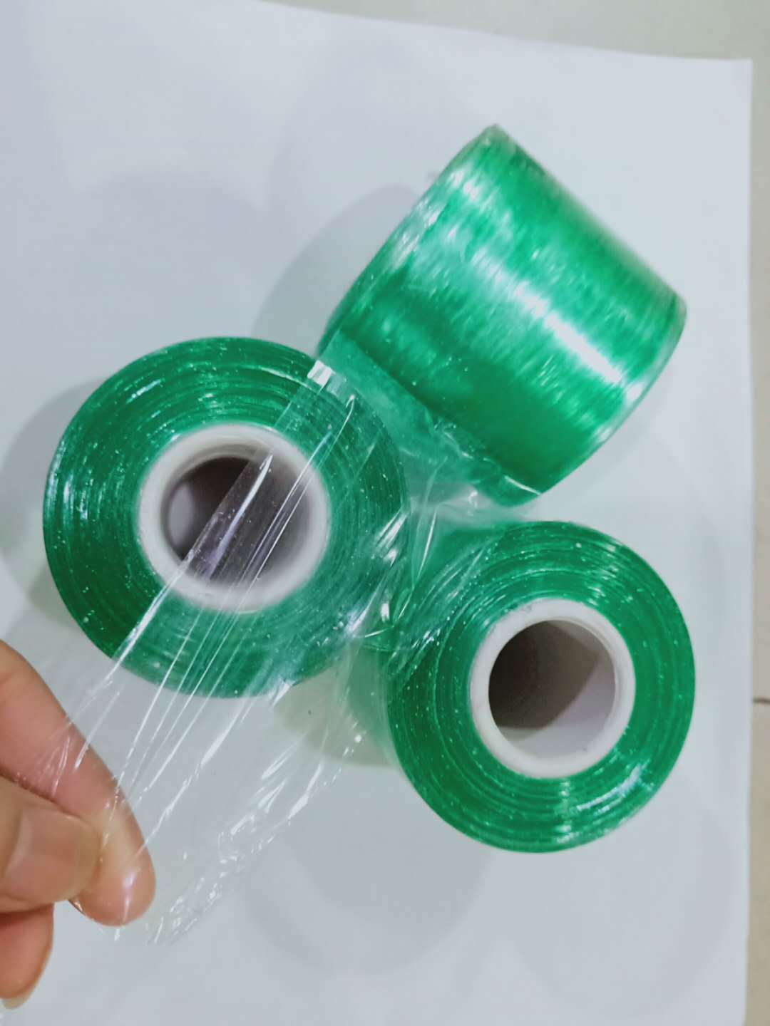 PVC绿色环保产品膜 塑料管包装膜 60mm 线材小五金包装专用保护膜