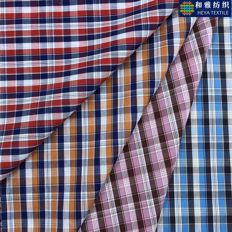 全棉高支高密色织彩格 现货40s衬衫连衣裙服装面料