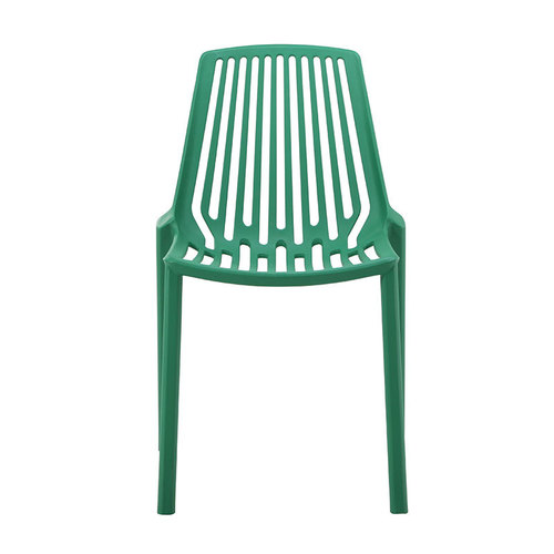 Vertical pattern hollow Nordic creative plastic dining chair simple modern engineering chair restaurant home leisure designer chair
