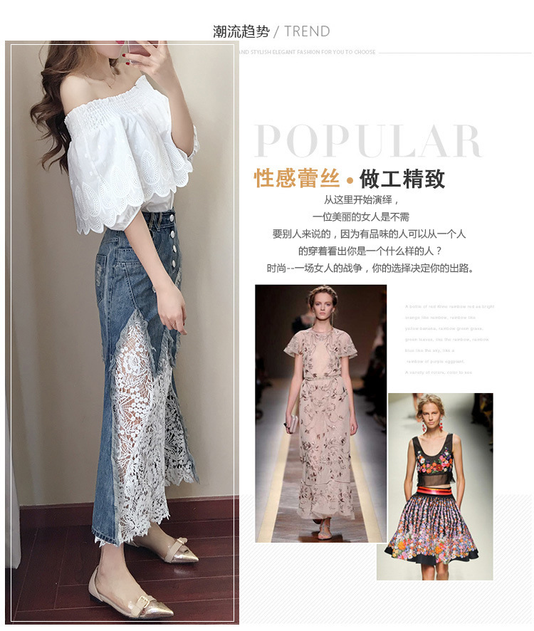 Costume femme UNE GéNéRATION en Dentelle de denim - Ref 3334361 Image 11