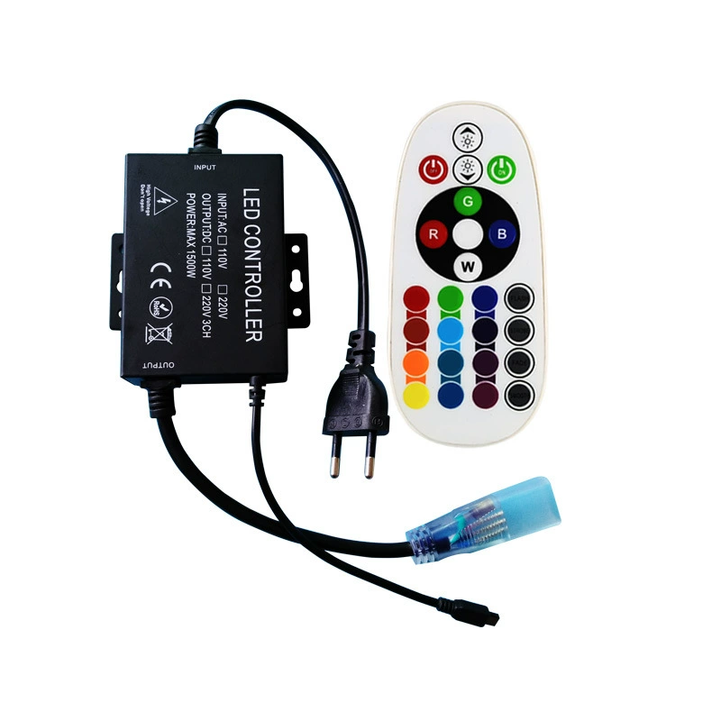 Light strip, controller, colorful LED lamp, plug, 220v, 16 colors, remote control