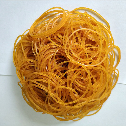 Direct factory supply of high-temperature resistant, high elasticity circular rubber bands/rings in yellow, wholesale 25/32/38/50