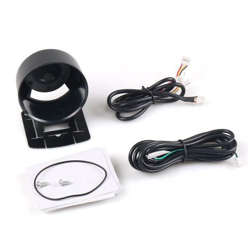 Car modified 60MM revolution meter 12V universal high-speed stepper motor with bracket black face meter red and white light