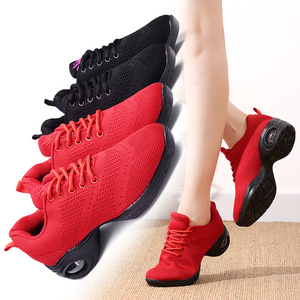 Dancing girl square dancing shoes flying weaving walking modern dancing shoes soft soled jazz dancing shoes antiskid