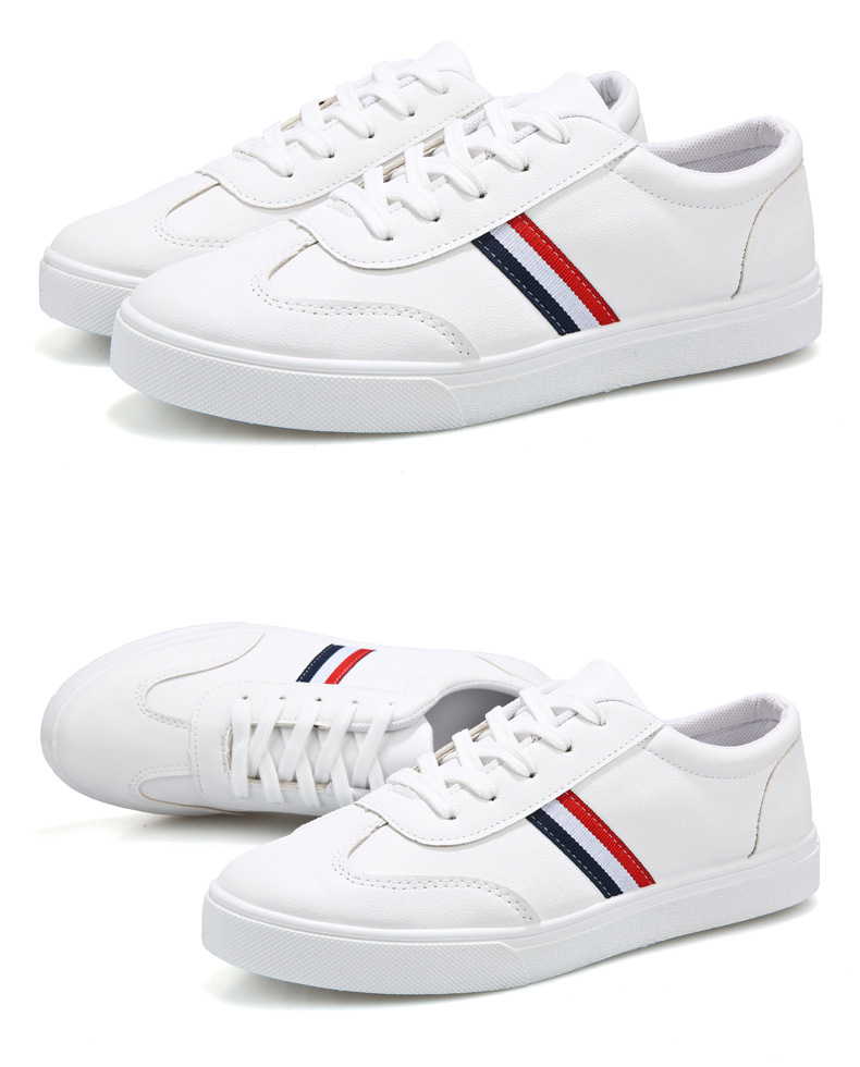 Baskets décontractées blanches homme chaussures basses tendance_voghion.com
