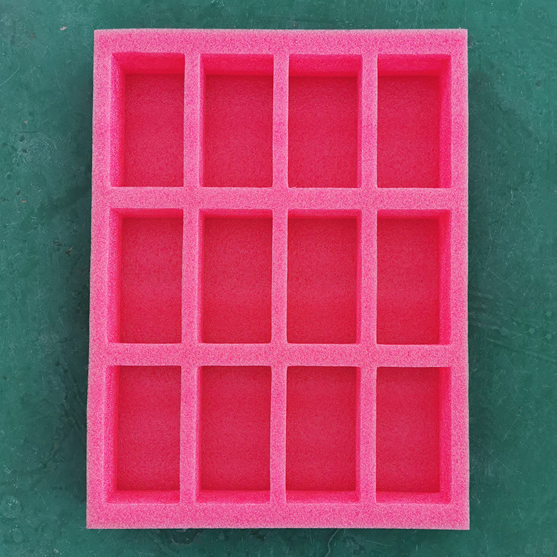 厂家供应 大红色EPE珍珠棉内衬内托 防静电珍珠棉周转托 红色