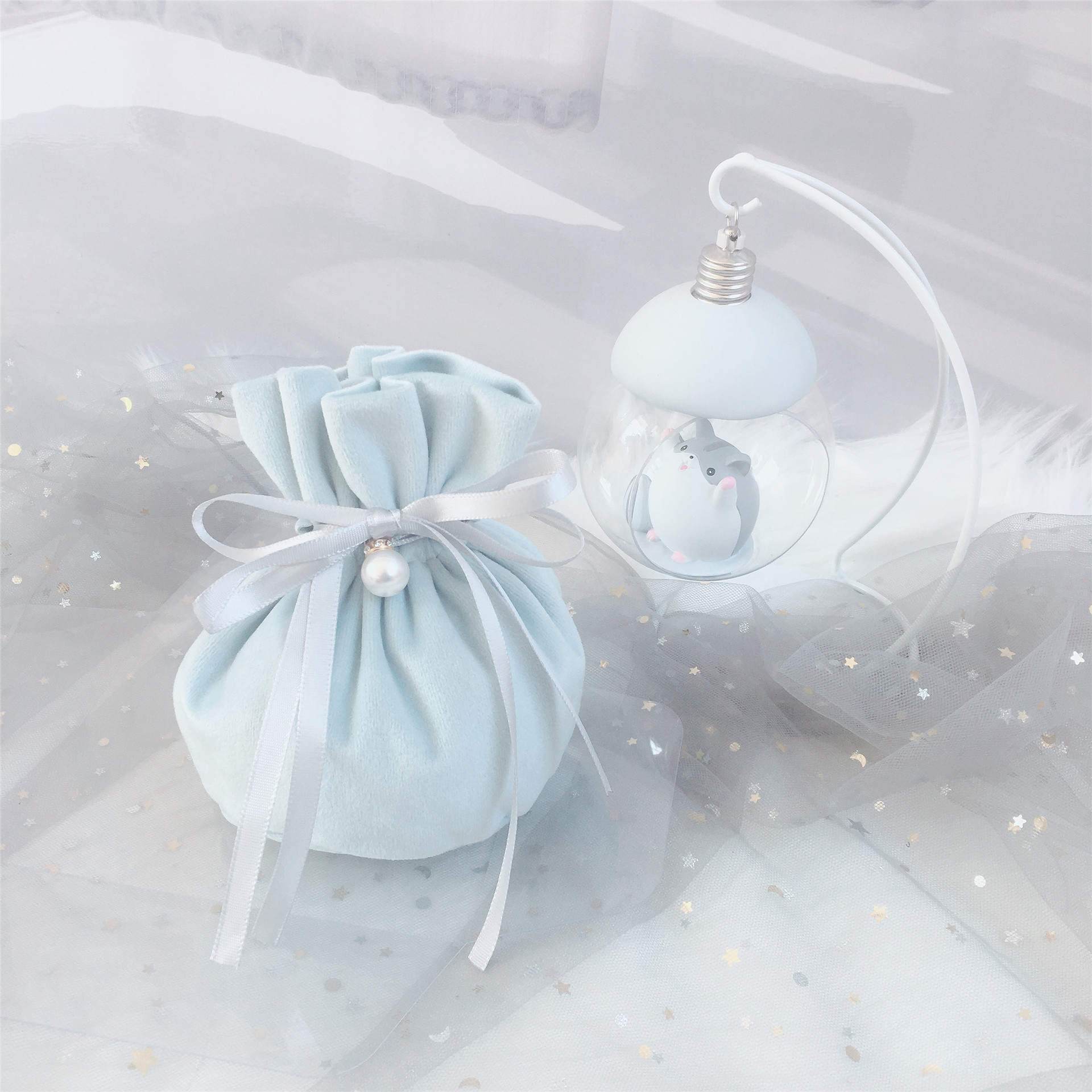 小红书推荐喜糖袋 唯美丝绒创意结婚礼袋浪漫婚礼 抖音创意喜糖盒