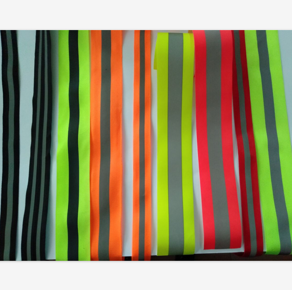 高亮反光条织带 涤纶反光条织带 反光条反光织带反光条交通警示带