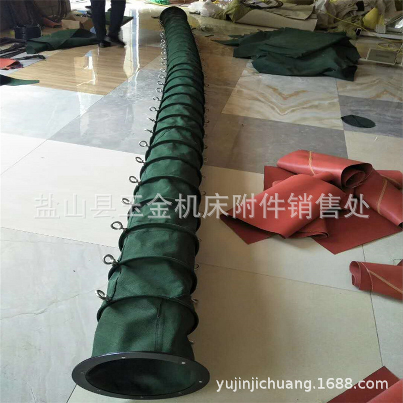 圆形/方形加工帆布软连接伸缩式风机软连接吸风排风专用柔性软管