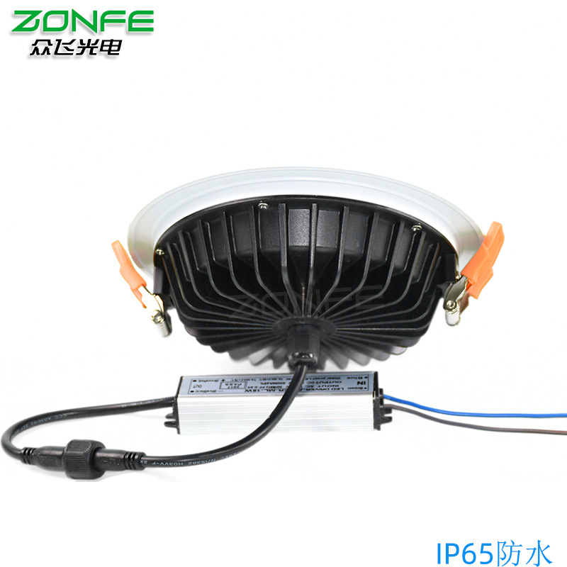 Waterproof tube lamp IP65 Antifogging LED Ceiling spotlights 7W12W24 hotel shower bathroom Bathroom Lights