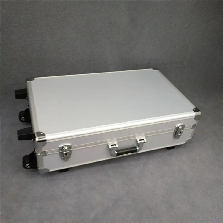 Manufacturer supplies aluminum alloy built-in trolley case, eva shock pad, fragile packaging instrument case processing