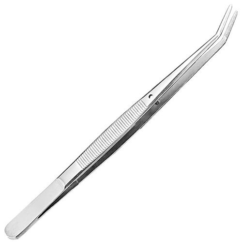 [Manufacturer] Dental Tools Tweezers Stainless Steel Tweezers Clips Elbow Dental Single Bend Tweezers