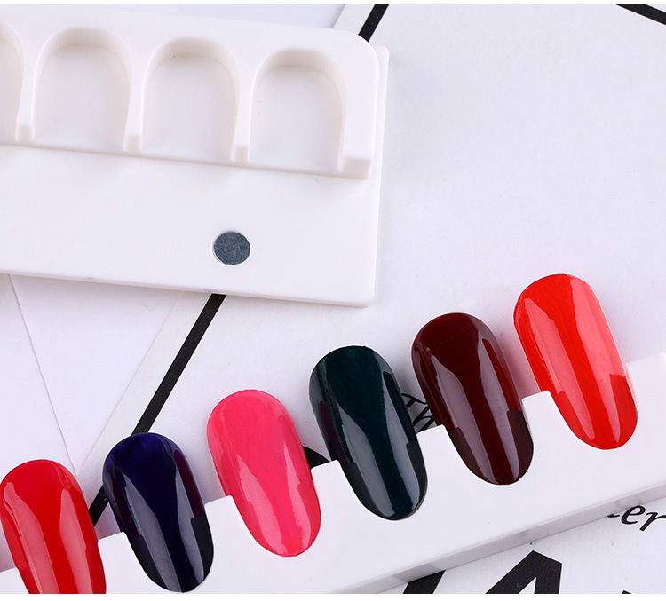 Manicure Colorimetric Small Portable Magnetic Adsorption Removable Nail Display Color Card display picture 1