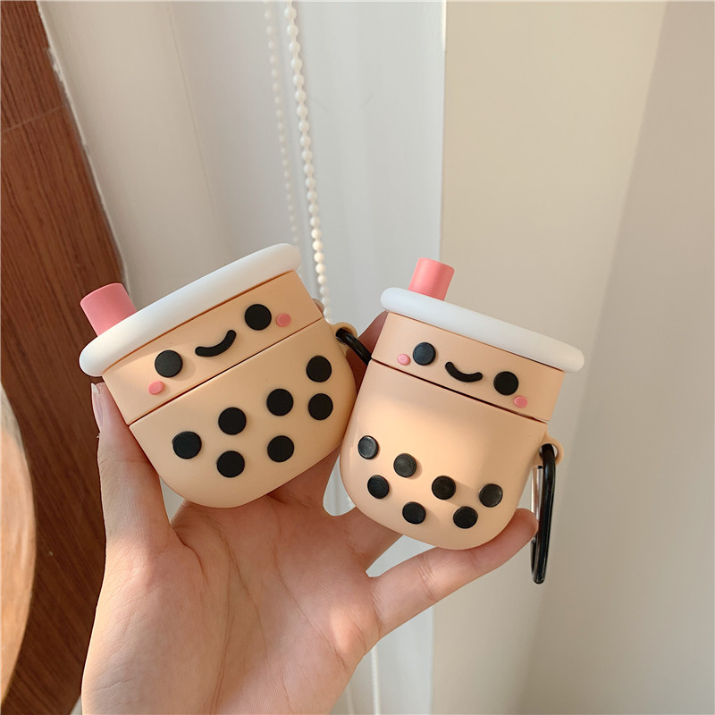 Ins Perl Milch Tee Silikon Airpods Pro3 Generation Bluetooth Headset Schutzhülle Für Airpods2 Headset display picture 12