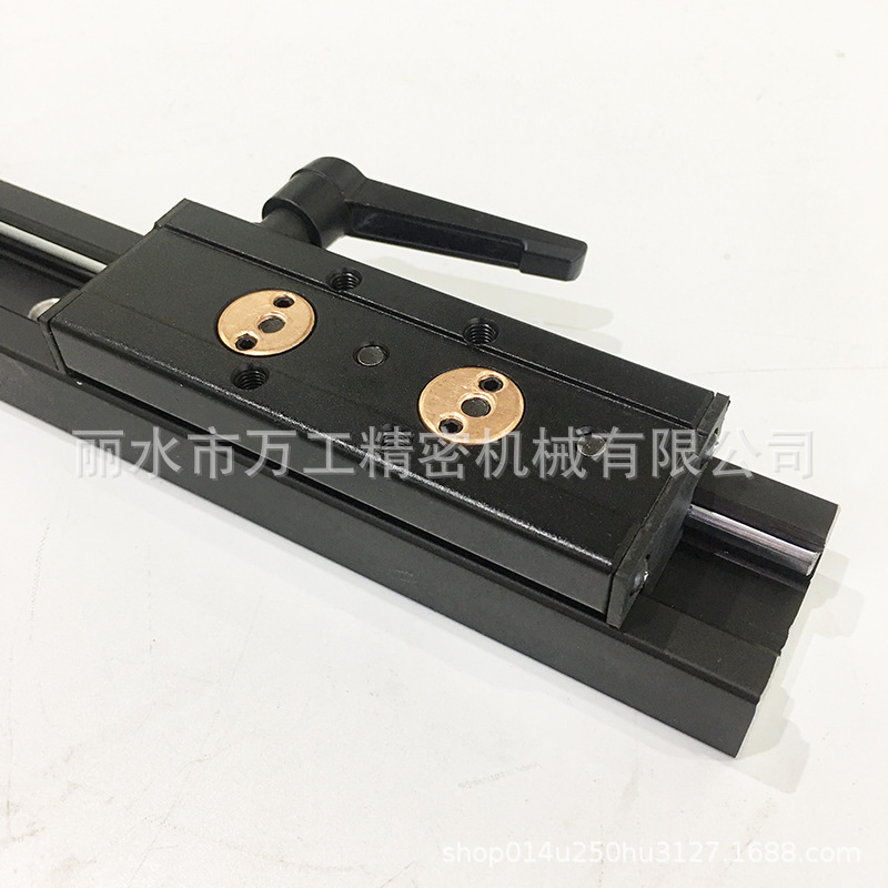 黑色SGR20内置双轴芯高速导轨滑道配SGB20滚轮滑块3轮4轮