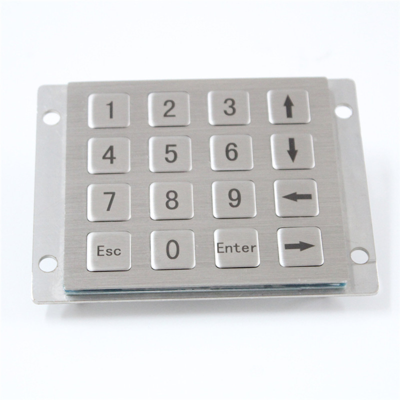 厂家定制金属迷你16键数字键盘工业嵌入式小键盘免费出图改按键字