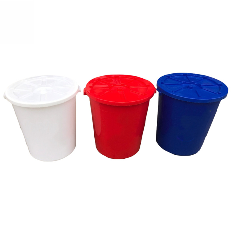 大量供应PE加厚100L塑料垃圾桶 环保塑料大白桶 食品级塑胶桶带盖