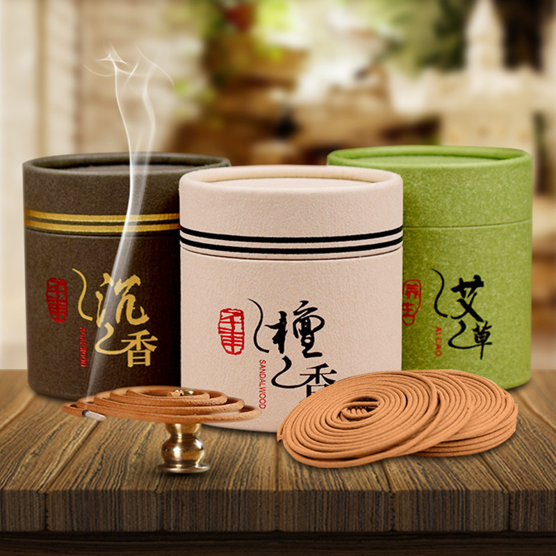 natural Aloe Sandalwood health preservation argy wormwood indoor Aromatherapy Calm the nerves Incense 4 hours Panxiang