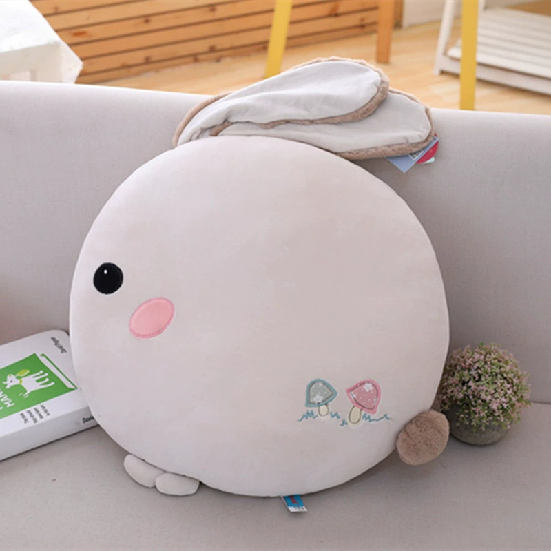 Pillow with down, children's rabbit, white rabbit, Birthday gift