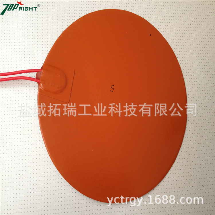 非标定做圆形硅橡胶加热片 硅橡胶发热片 硅橡胶电热片