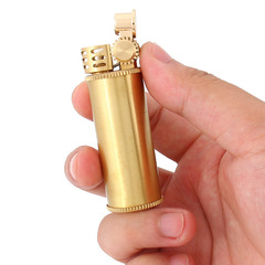 2019新款 黃銅煤油打火機小巧創意583大胖墩打火機廠家批發