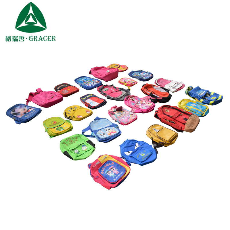 Handbag wholesale Used schoolbag Miscellaneous Old clothes Cross border Source of goods second hand bags