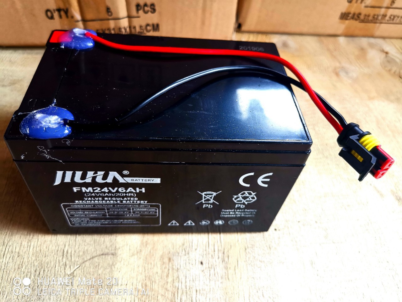 24V6AH Lead acid Battery Aquatic Propeller Dedicated Battery Manufactor Direct selling