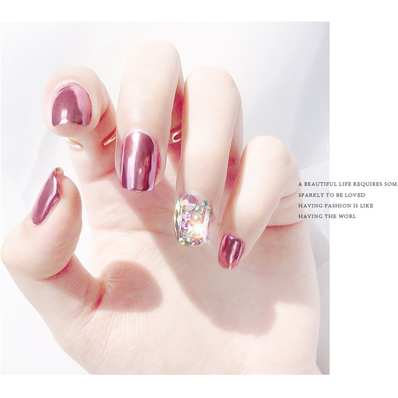 Tiktok Net rojo popular de uñas belleza Hada espejo harina Super brillante oro local espejo mágico polvo de color sólido polvo de galvanoplastia polvo de oro de titanio
