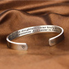 Mothers and Daughters Stainless Steel Bracelet Thanksgiving Mother's Day Gift Bracelet Spot Positive Wholesale