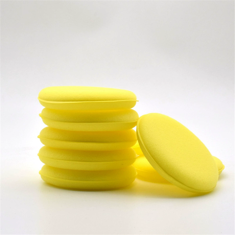 Поставка восковой губки Чистка автомобиля круглая Автомойка вощение уход полировка уход маленькая круглая губка автомобильные принадлежности