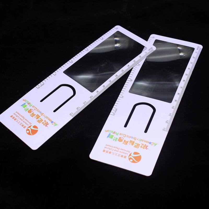 Инсталляция 190*55 мм пластиковая лупа УФ цветная печать лупа закладки 0.5 мм экологически чистые увеличительные линзы
