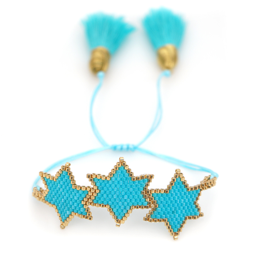 New  Fashion Miyuki Hand-woven Hexagonal Star Pattern Bracelet display picture 69