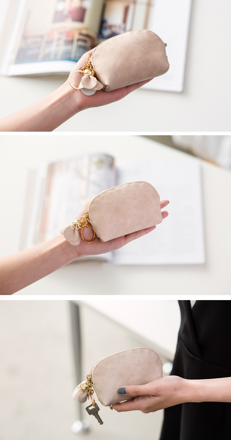 41g Weight Polyester Lining Material Zipper Closure Type Coin Purse Bags Type 1 Piece Quantity Daily Occasion Pu Leather Material Solid Color Pattern All Seasons Season Women's Gender Simple Style Style Dumpling Shape Shape Women's Solid Color Pu Leather Zipper Coin Purses 4