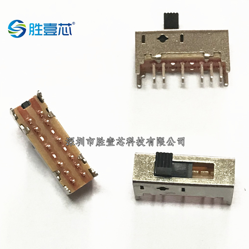 SS-25D01（2P5T）柄长367mm 拨动开关5档 4只固定脚 双排12脚立式