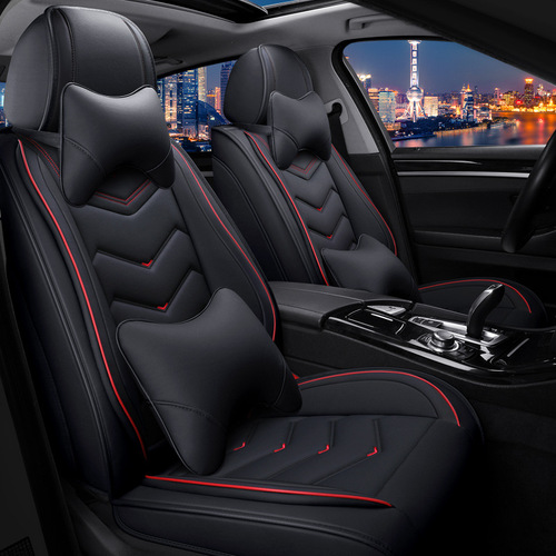 New Pinhole Pattern Leather Car Seat Cover Suitable for All Seasons, Chery GS5, Honda Fit, Model A-35