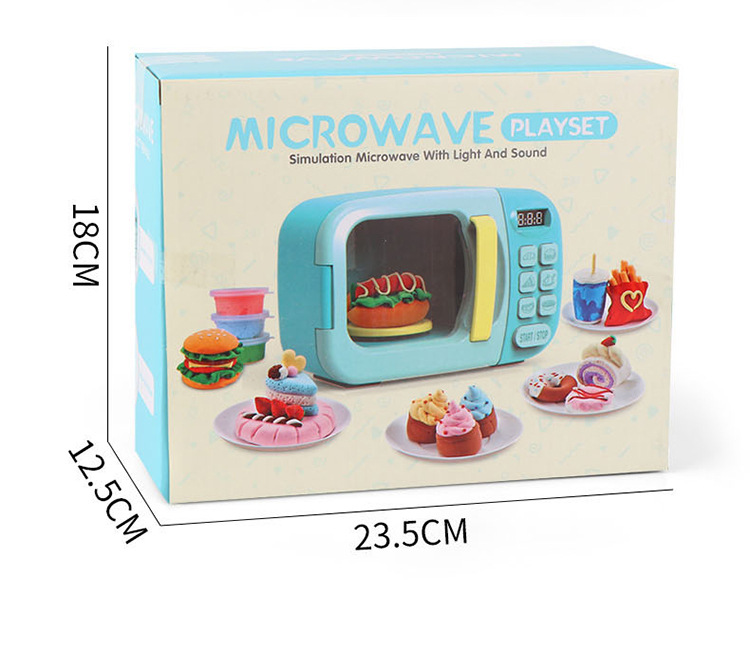 Simulation Small Household Appliances  Kitchen Electric Microwave Children House Cooking Interactive Toy display picture 2