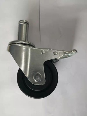3寸4寸5寸中型大插杆（M22*54)）防静电导电万向活动刹车脚轮|ms