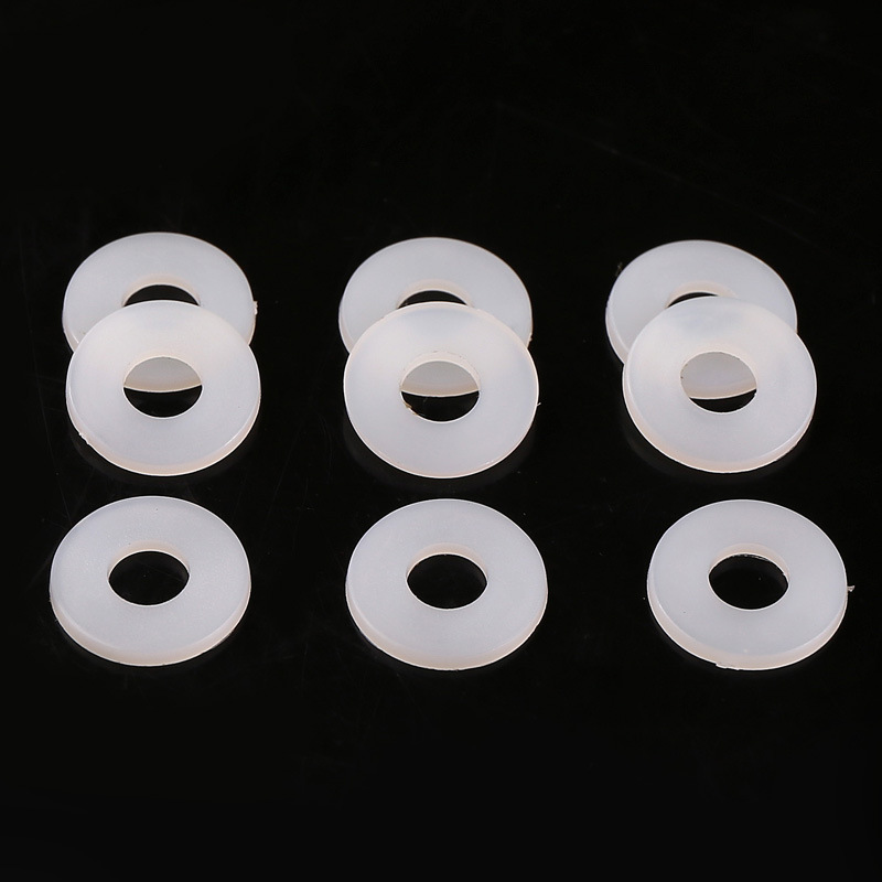 【φ2-φ12】白色PC尼龙平垫圈胶介子绝缘性佳不生锈不腐蚀重量轻