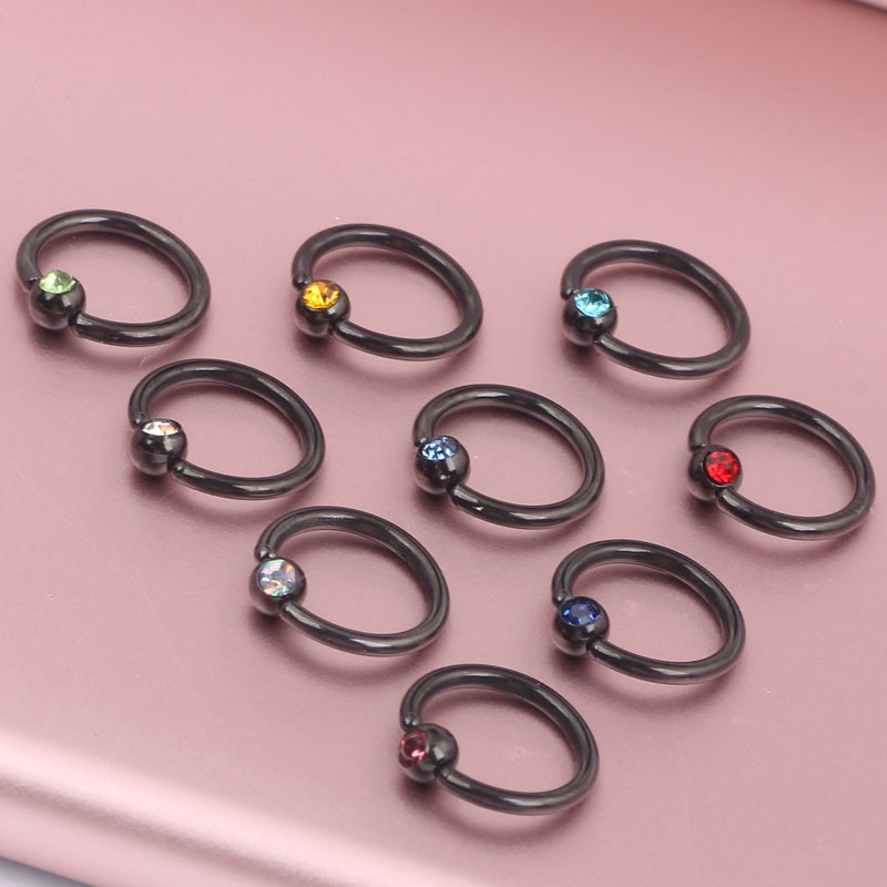 Pointed titanium steel lip stud product view