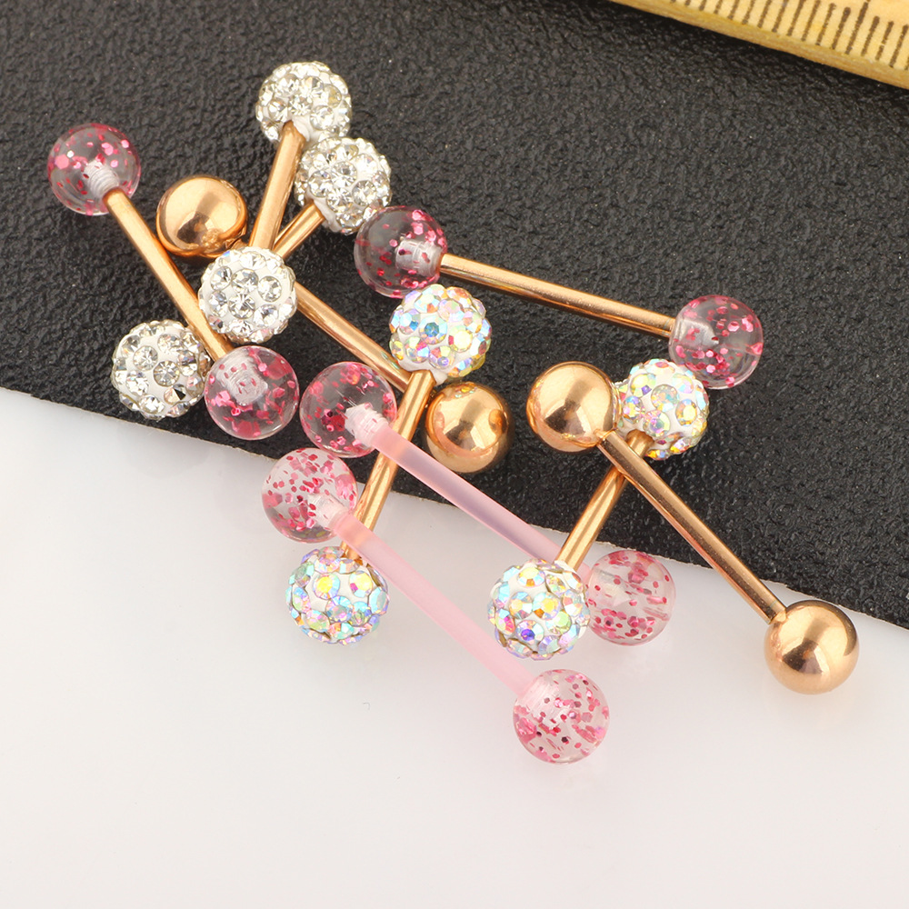 10Pcs Mix Style Body Piercing Jewelry Set Stainless Steel Breast Nipple Rings Tongue Rings Labret Studs Earrings detail image 13