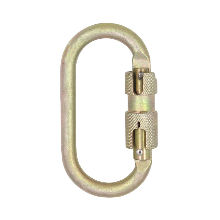 圆形连接环,梨型丝锁扣自动主锁扣 安全钩安全带配件 运动户外