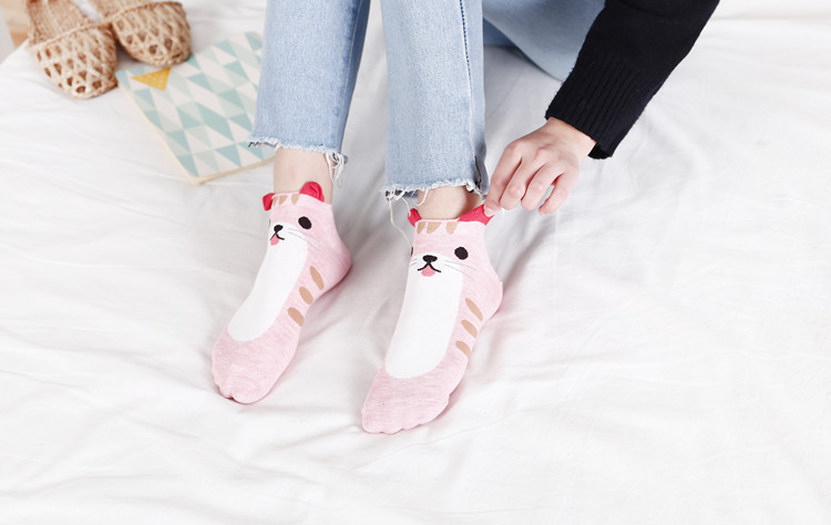 Cartoon Female Cotton Socks Wholesale Spring Stereo Cartoon Female Socks Wild Fresh Casual Low-top Socks display picture 14