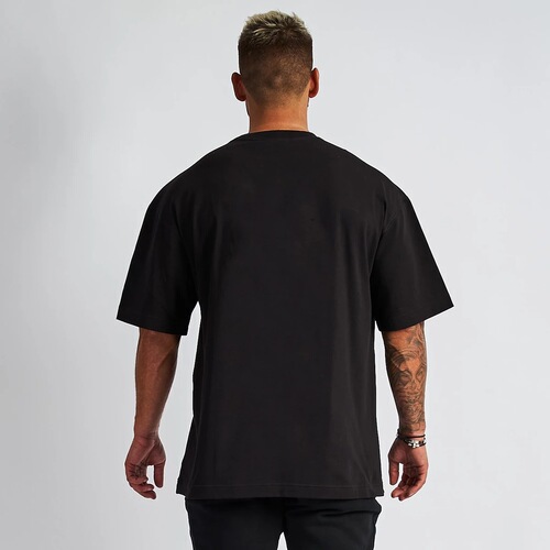 European and American hip-hop style short-sleeved sports fitness large size t-shirt men's running casual cotton workout clothes drop shipping