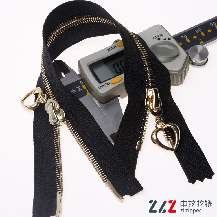 拉链 厂家直销外套大衣金属拉链 浅金双开拉链尺寸颜色可定制|ms