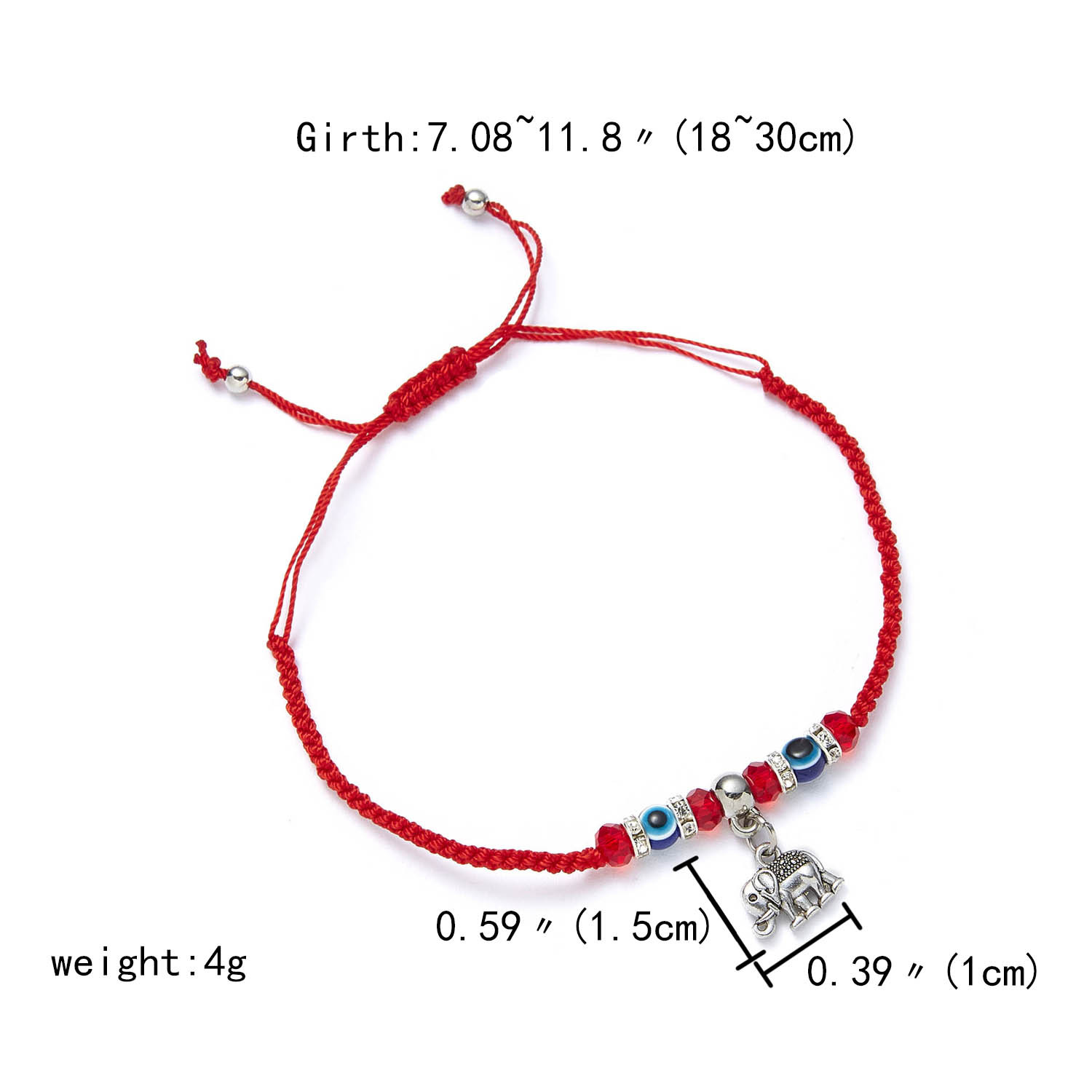 Fashion Eye Alloy Glass Rope Braid Women's Bracelets display picture 5