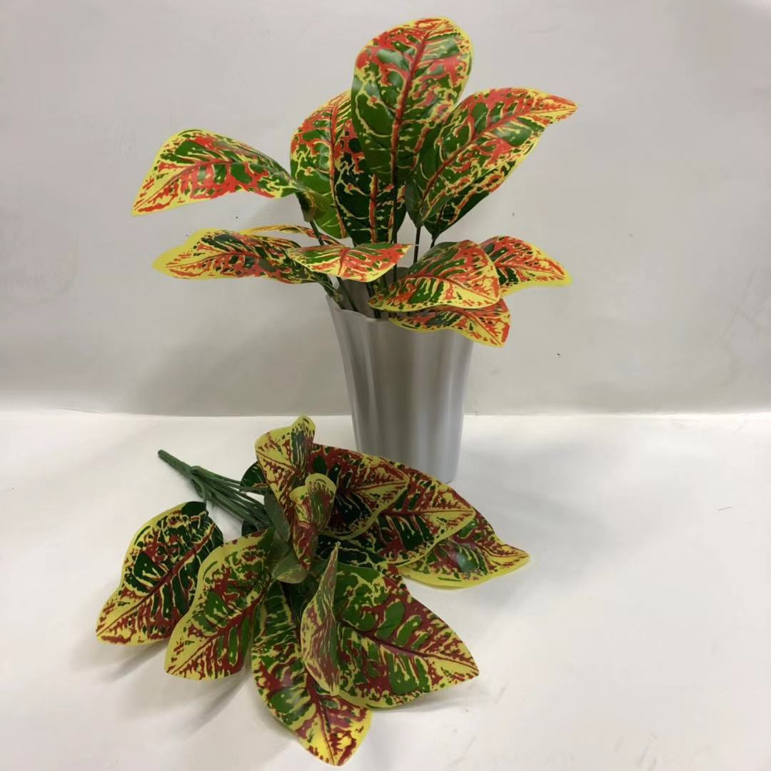 Simulated bird's nest fern, magnolia leaf, simulated plant wall accessories, DIW small bonsai, green plants, hand-felt leaves, Brazilian wood detail image 9