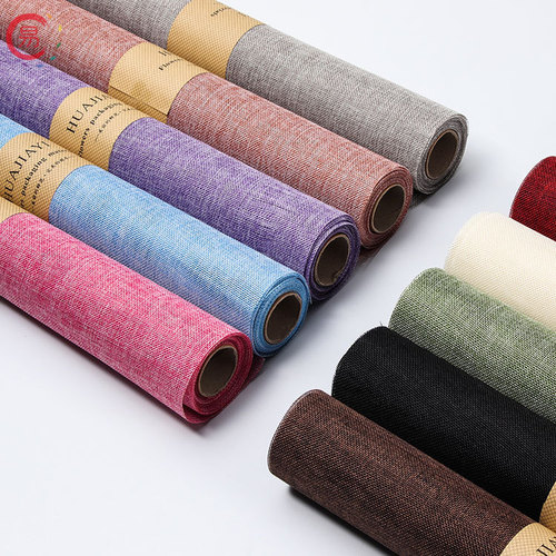 BaoFeng Duanwu Festival Mugwort Artemisia Flower Bouquet Packaging Vintage Linen Leather Color Strips Flax Lafia Grass Mat DIY