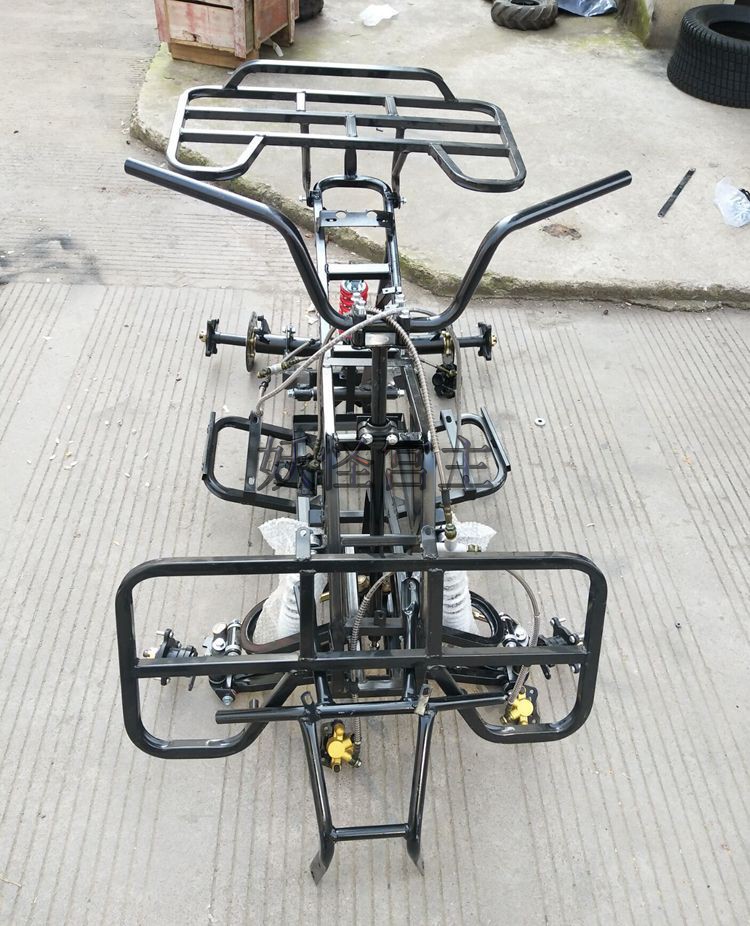 Modified four-wheeled vehicle accessories bull ATV electric frame thickened square tube frame rocker arm brake shock absorption