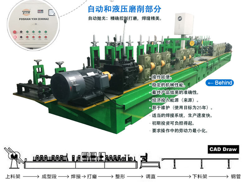 不锈钢管焊管机器 圆管焊管生产设备 焊管机生产线热销